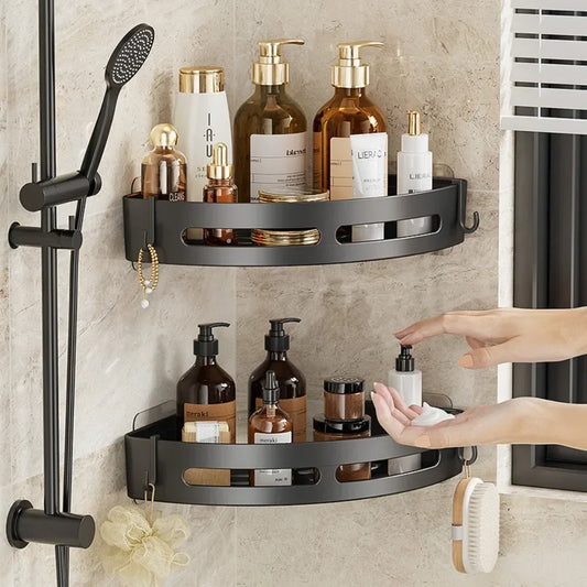 Adhesive Shower Caddy Set